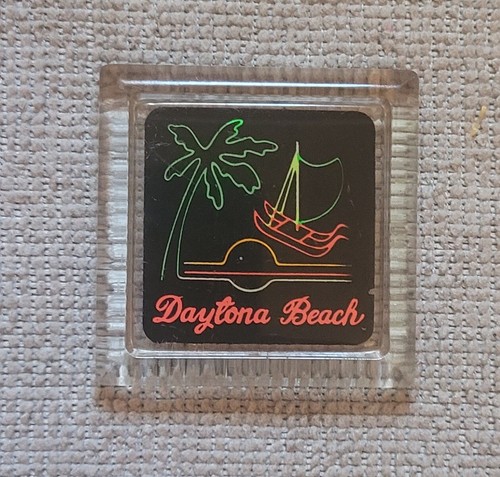 Daytona Beach Neón Dibujo Refrigerador Imán Recuerdo Plástico Envío Gratis - Imagen 1 de 3