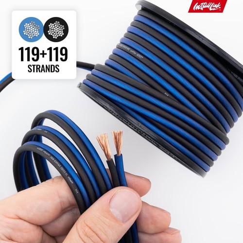 14 AWG Stärke Lautsprecherkabel Kabel 30 Fuß Stereo, Auto oder Heimkino, CCA - Bild 9 von 10