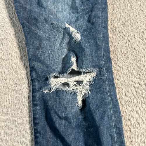 Pantalones de mezclilla Abercrombie Fitch para mujer 4R regular 27 azul Harper tiro bajo tobillo - Imagen 9 de 15
