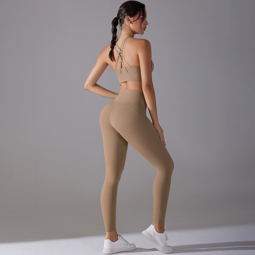 Neu Yoga Anzug für Frauen sexy BH Leggings Set Hüftlifting Sport Fitness BHs - Bild 34 von 69