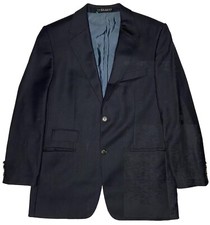 Hugo Boss Super 110's Men's Gable/Vegas Dark Blue Blazer; Made in GERMANY; 42R