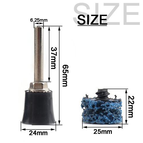 10Pcs 25mm Sanding Grinder Roll Lock Quick Change Strip Disc Set F Cleaning Tool - Picture 3 of 8