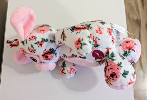 Betsey Johnson Plush Bunny Rabbit In a Floral Design Stuffed Animal - Picture 3 of 10