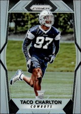 2017 Panini Prizm #206 Taco Charlton   Silver Prizm Dallas Cowboys