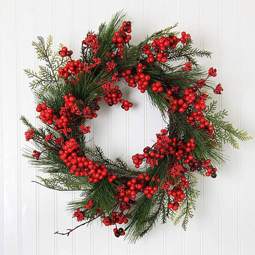 16 Pack Artificial Red Berry Stems Holly for Christmas Tree Decoratio - Picture 5 of 12