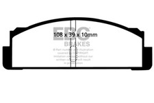 Pastillas de freno traseras EBC Yellowstuff para Fiat 124 Spider 1.6 (70 > 74)