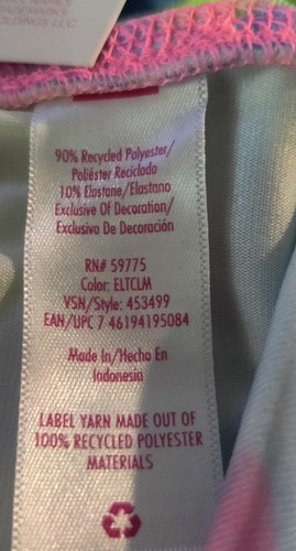 NWT Justice Ankle Tie-Dye Color Block Leggings Logo Tech Pocket Size S (7/8) - Picture 11 of 11