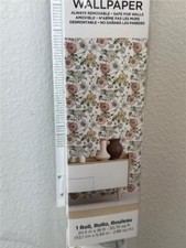 ^ RoomMates 30.75-sq ft Pink Vinyl Floral Self-adhesive Peel & Stick Wallpaper