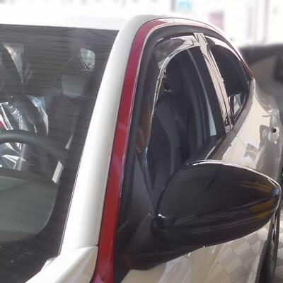 Windabweiser-Set Für Opel Mokka B (2021–2025) – 4-tlg., Aus Acryl, Dunkel Getönt, Einfache Clip-On-Montage