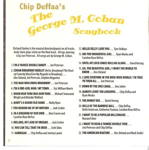 Chip Deffaa's The George M. Cohan Songbook, with an All-Star New York Cast (CD) - Bild 3 von 4