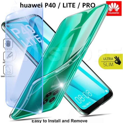 CUSTODIA per HUAWEI P40 / LITE / PRO /E/5G Cover TPU + Pellicola VETRO Temperato - Photo 1/1