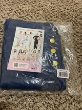 NEW ABDL Shortalls Denim Snap Crotch Size Medium
