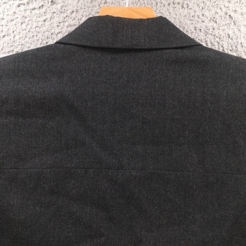 Talbots Button Blazer Womens 16 Solid Gray Wool Collared Long Sleeves Casual - Picture 10 of 16