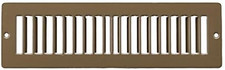 HVAC Premium 12" X 2 Toe Space Grille - HVAC Vent Cover [Outer Dimensions: 13.5