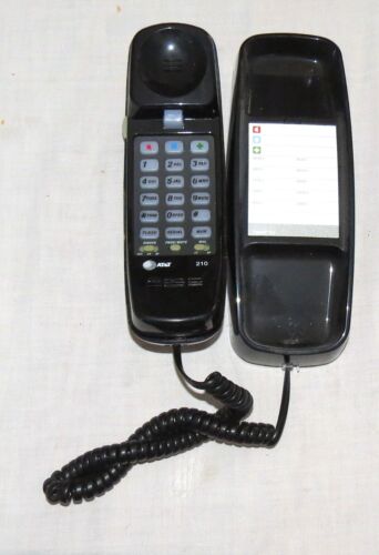 AT&T 210 Black Push-button Phone Telephone - 第 1/4 張圖片