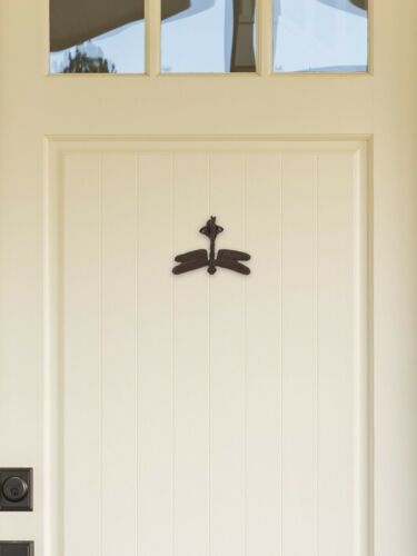 Stunning Brown Dragonfly Cast Iron Door Knocker Home Garden D�cor Accessory - Picture 3 of 7