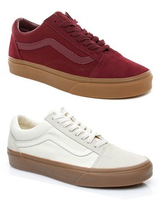 vans burgundy old skool trainers