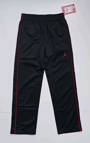 Brand New Boy's Jordan Jumpman Black & Red Striped Portrait Pant Sz.6 M  - Picture 1 of 10