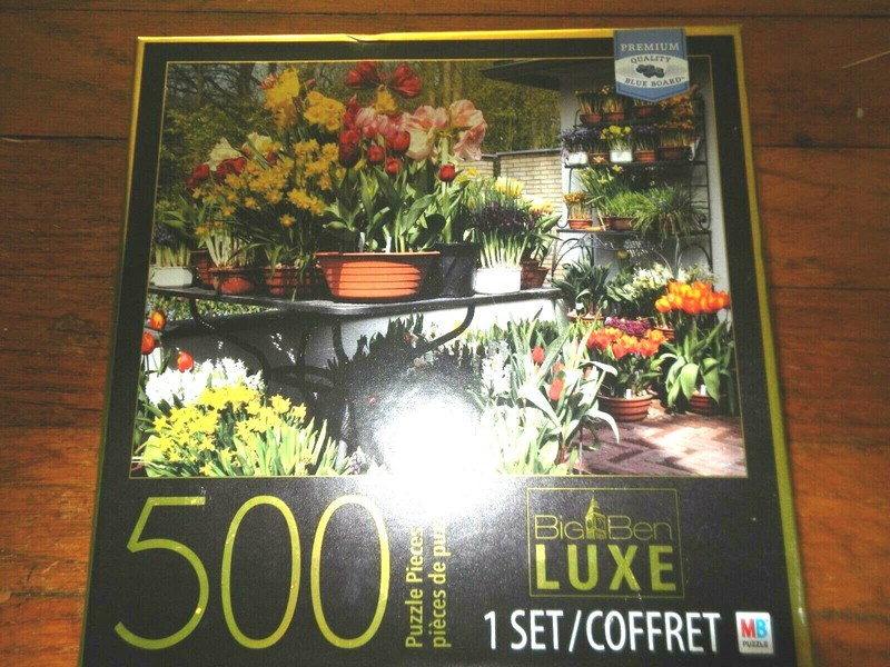 BIG BEN LUXE 500 PIECE PREMIUM QUALITY PUZZLE - FLOWER SHOP - $29.99 RETAIL
