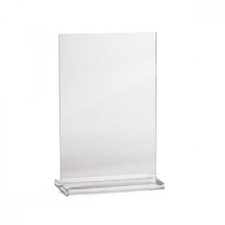 Lot of 12 Tablecraft 85110 Menu Card Holder 8.5"x11" Two Sided Clear Acrylic