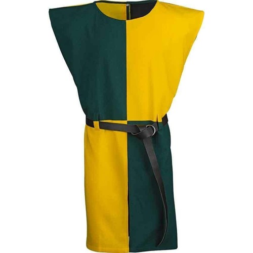 Heraldic Tabard Middle Ages Sleeveless Tunic Unisex Checkerd Pattern Costume - Picture 7 of 12
