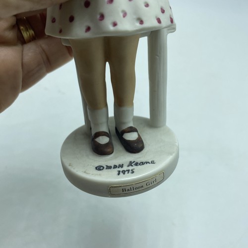 Margaret Keane Dave Grossman Designs 1975 "Balloon Girl" Girl Figurine Vintage - Picture 7 of 17