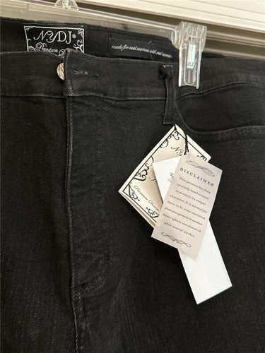 NYDJ Not Your Daughters Jeans Black Stretch Classic Dark Jeans Size 24W NWT - Picture 5 of 7