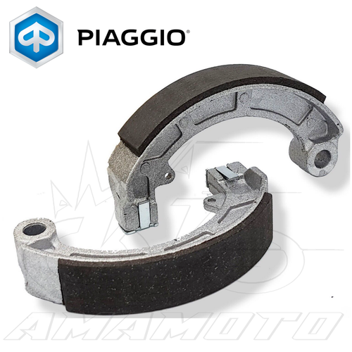COPPIA  GANASCE FRENO POSTERIORE PIAGGIO VESPA PK	50 1982 1983 1984 - Foto 1 di 2