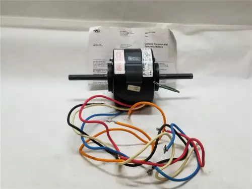 A.O. SMITH OEK6511 DUAL SHAFT MOTOR 1/10 HP, 3 SPEED, 1080 RPM