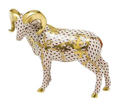 HEREND ゾディアック　十二支フィギュリン　ゴールド　2018年 HEREND Zodiac Figurine Gold 2018 | eBay