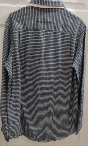 Duluth Men's Shirt Slim Fit Size Large Flannel  Tall Stripes Cotton Free Swingin - Picture 4 of 11
