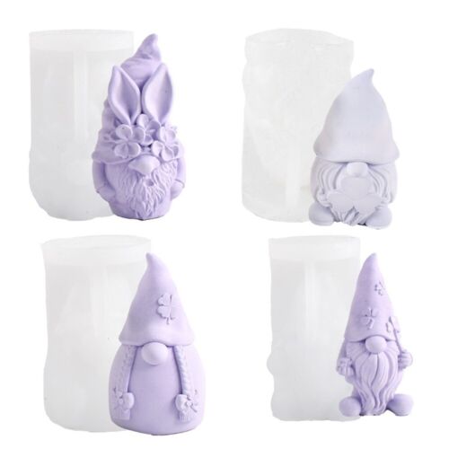 Silicone Mold Gnome Molds Easy To Use For Candle Making Handcrafts Parts - Afbeelding 1 van 23