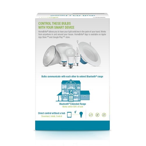 2 x Feit Electric CFC/300/LED/HBR 40W Equivalent (3000K) B10 Dimmable Bluetooth - Picture 2 of 5