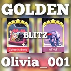 Galactic Bond & AT-AT :- Golden Blitz Stickers :- Mono_Poly_Go Sticker