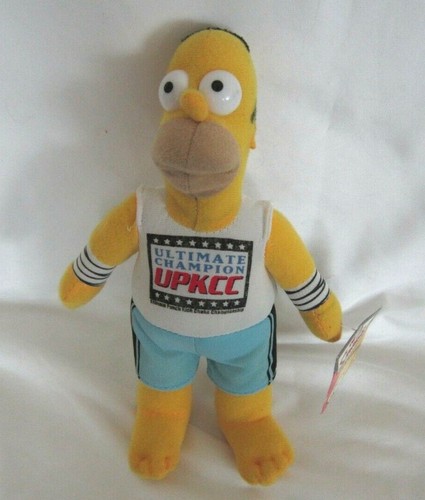 Homer Simpson 10" wearing Ultimate Champion UPKCC Shirt Soft Stuffed Plush-New!