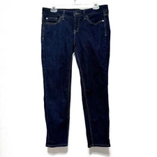 JCP Jeans Skinny Womens sz 30 / 10P Ankle Denim Dark Blue Wash Mid Rise