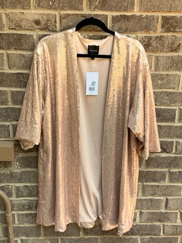 THE LIMITED Champagne Sequin Topper - 1X - Picture 5 of 5
