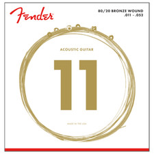 Fender 70CL Custom Light 80/20 Bronze Acoustic Guitar Strings – 11-52