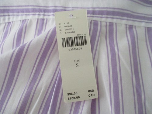 NWT Maeve by Anthropologie The Bennet Button Down Lavender Shirt Women's S - Picture 9 of 13