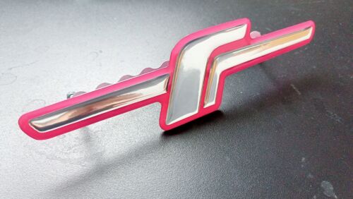 For Subaru Forester F Front Grill Sti Pink Emblem Ornament 1pc - Picture 4 of 7