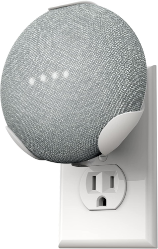 Powerclip Outlet Mount for Google Nest Mini (Chalk), Speaker Wall Hub for 2Nd Ge - Picture 9 of 12