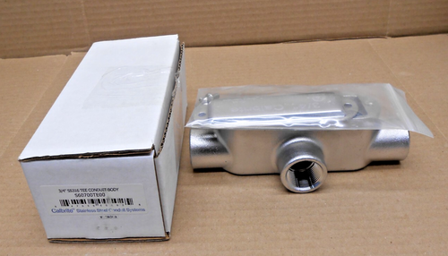 NUEVO CUERPO CONDUCTO ACERO INOXIDABLE CALBRITE S60700TE00 SS316 3/4" TIPO T (2 DISPONIBLES) - Imagen 1 de 3