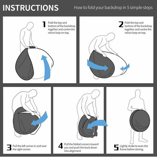 Round Green Screen Backdrop Photography Background For Video Studio Material M L - Picture 7 of 18