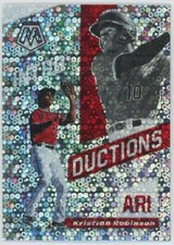 2021 Panini Mosaic Kristian Robinson Rookie Quick Pitch Silver Introductions RC
