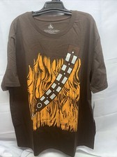 Disney Star Wars Printed Chewbacca Chewie Chest Adult T-Shirt Large