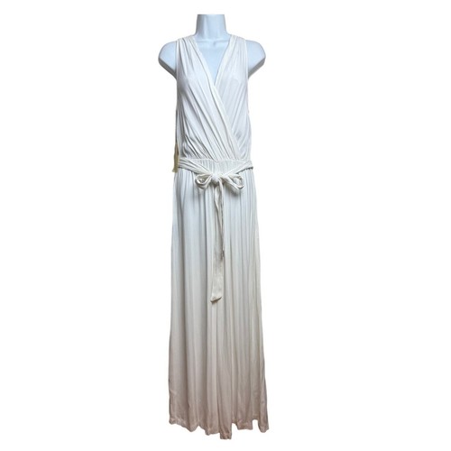 Raquel Allegra Ivory Stripe Satin Jumpsuit NWT Sz. 1 (US M/6) - 第 6/8 張圖片