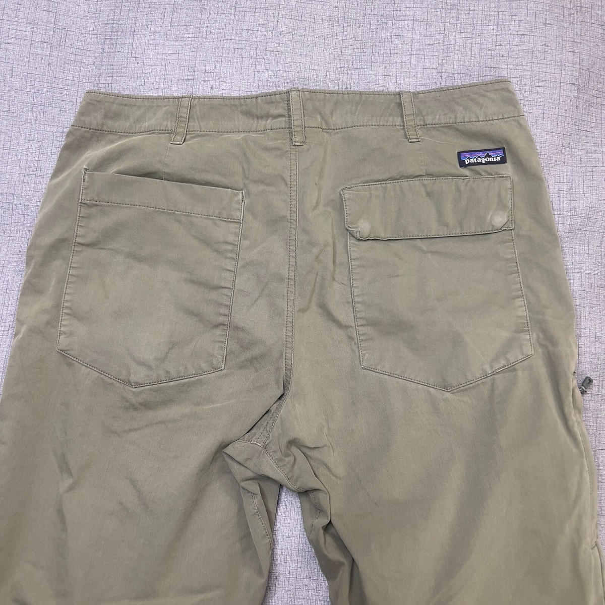 Patagonia Tenpenny Pants Mens 36x28 Green STY56846 Hiking Organic Cotton Nylon
