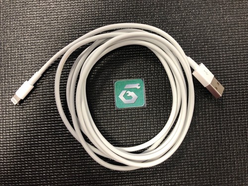 Apple Lightning to USB-A Cable 2M (6Ft.) A1510 Genuine OEM White Free Shipping - 第 1/4 張圖片