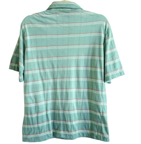 Vintage Medium Herren Grand Slam Munsingwear Golf Polo Kurzarm Streifen grün - Bild 4 von 8