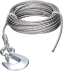 Steel Winch Cable W/Safety Hook, 3/16 In. X 25 Ft., 4,000-Lb. Tensile Strength